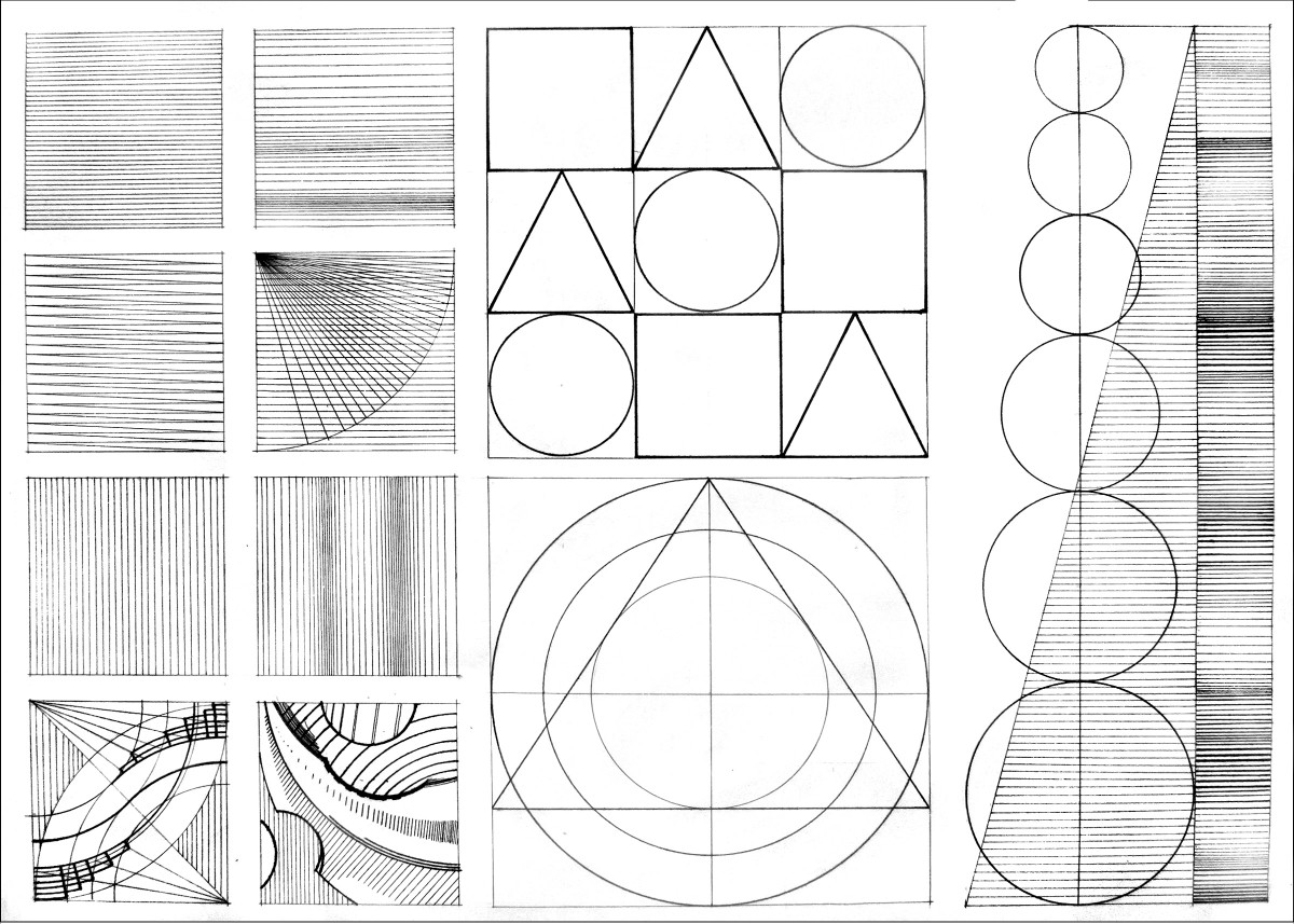 Основы рисунка линии. Задания по композиции. Линейная Графика. Композиция упражнения. Композиция из линий и фигур.